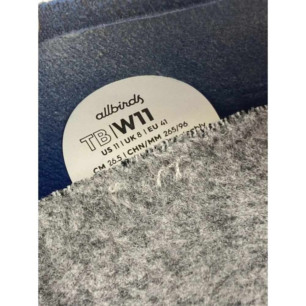 *Allbirds Tree Breezer Ballet Flat Womens Size 11 Blue Fabric Knit Slip On Shoe - Picture 10 of 10